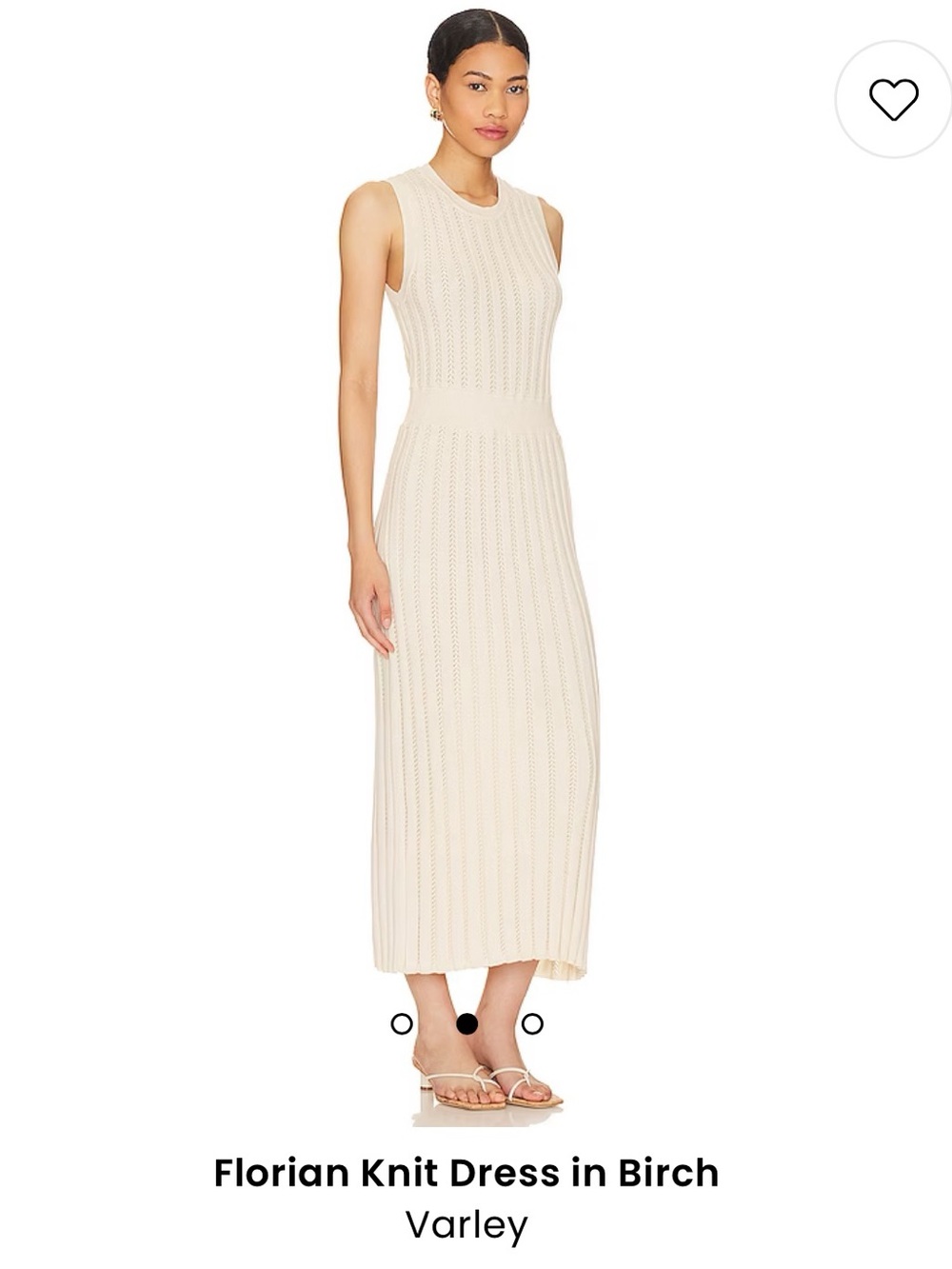 Varley Florian Knit Dress (Birch)